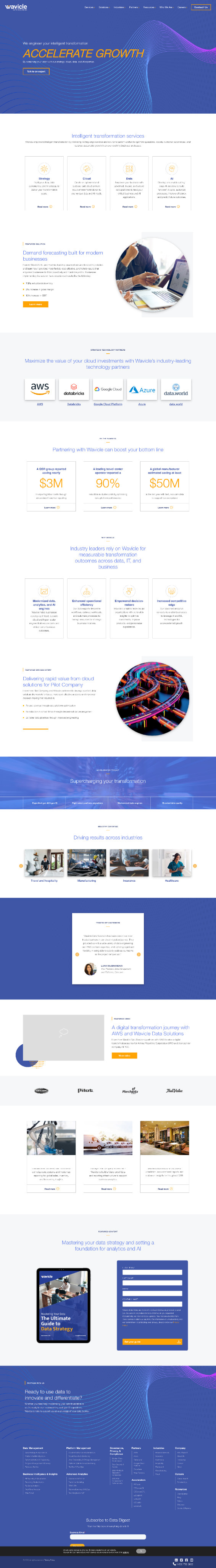 Before - Wavicle Website