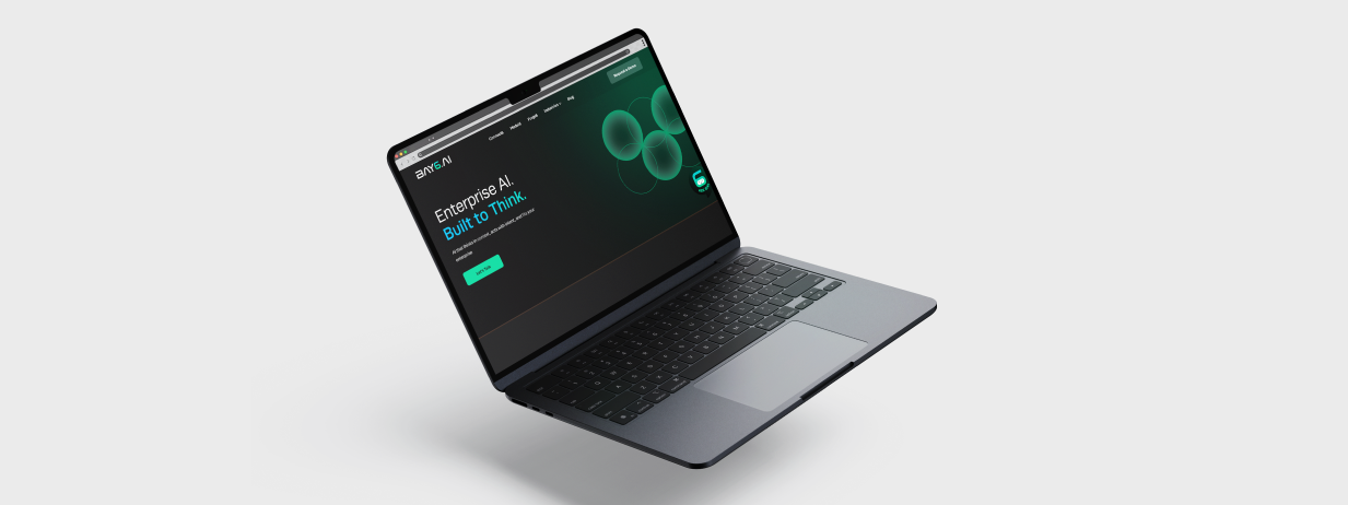 Bay6 website on laptop