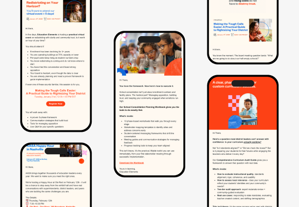 Education Elements — email campaign performance case study