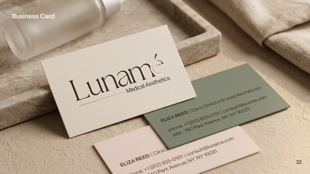 Lunamé business cards