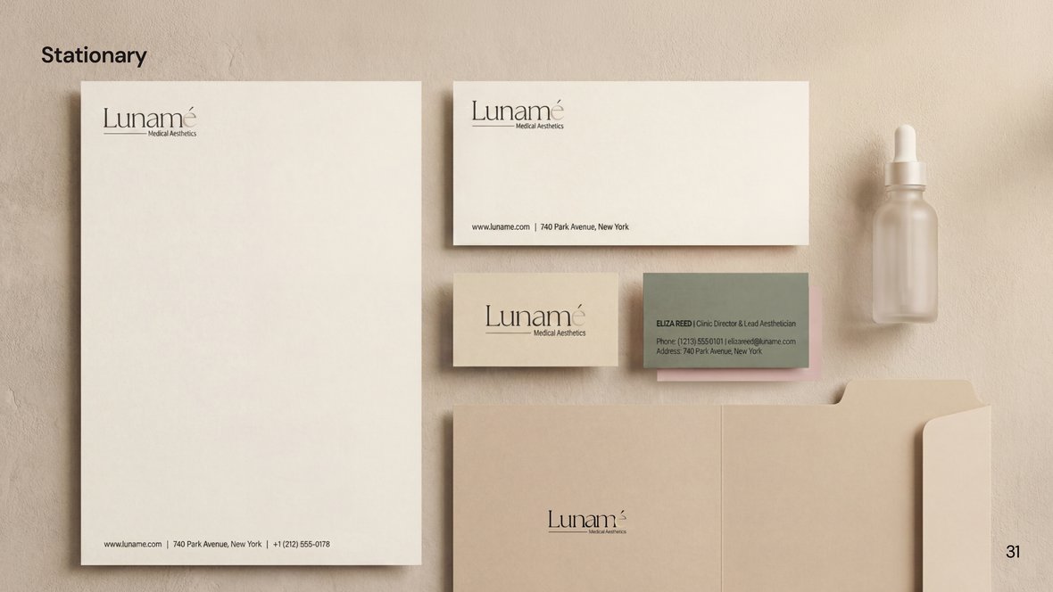 Lunamé stationery system