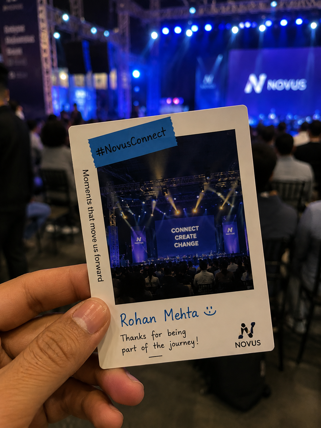 Concept-led event gifting in the recipient's hands